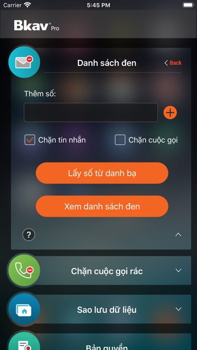 Bkav Pro Mobile Screenshot