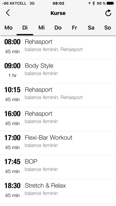 balance feminin Flensburg Screenshot