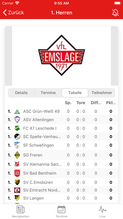 VfL Emslage Screenshot