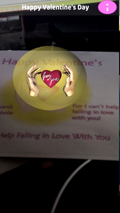 Valentine Card AR Screenshot