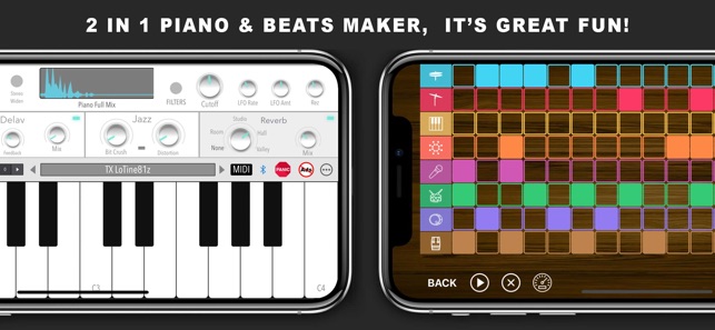 Beat maker with piano online, keyboard piano beat maker