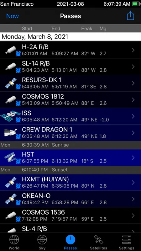 GoSatWatch Satellite Tracking screenshot 3 of 6