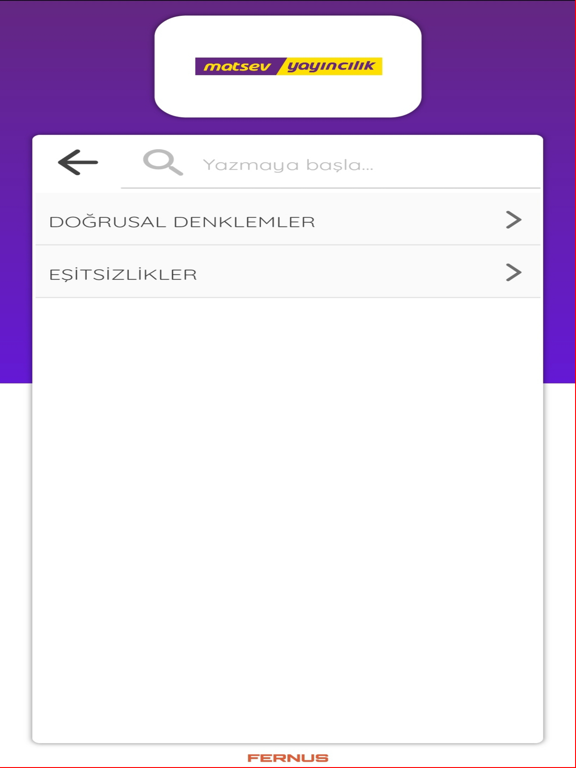 Matsev Video Çözüm iPad screenshot 4 - Education app