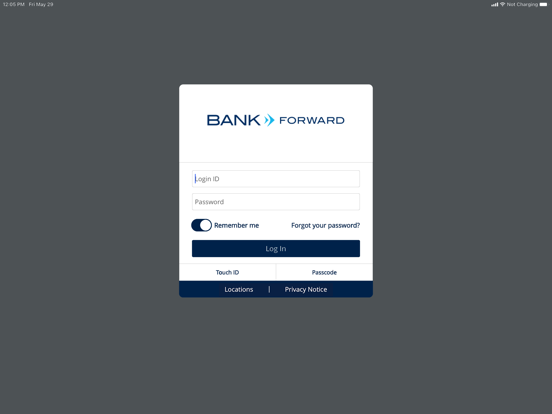 Bank Forward iPad screenshot 1 - Finance app