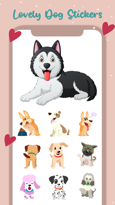Screenshot #3 pour Lovely Dog Stickers Pack