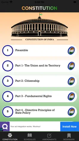 Game screenshot Constitution Of India-English apk