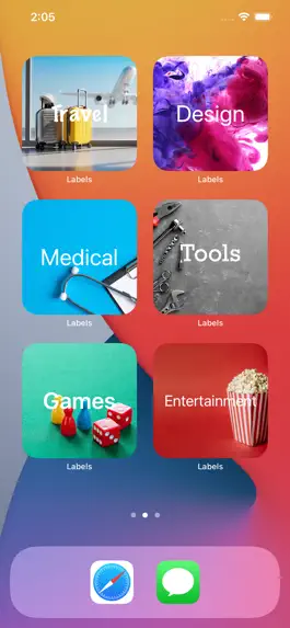 Game screenshot Labels Widget apk