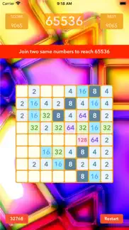 How to cancel & delete 65536 puzzle 2