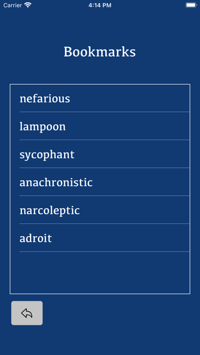 Daily Vocabulary Trainer Screenshot