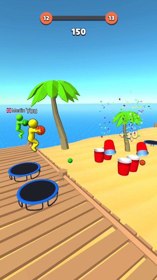 #4. Jump Dunk 3D (iOS) 来自: Voodoo