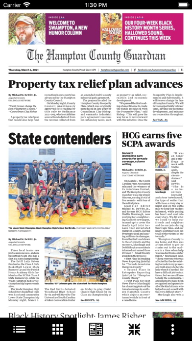 Hampton County Guardian Print Screenshot