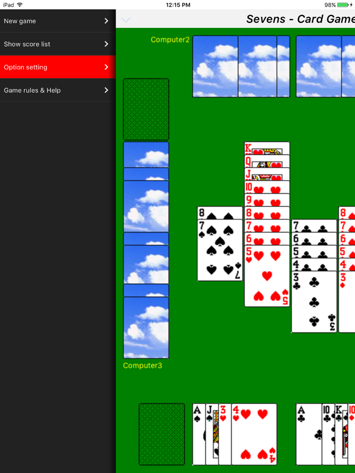 Classic card game - Sevens