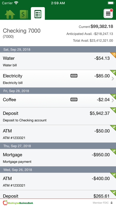 WaBizBank Merchant Screenshot