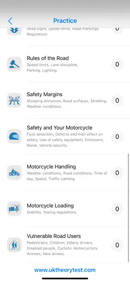 Game screenshot UK Motorcycle Theory Test Lite hack