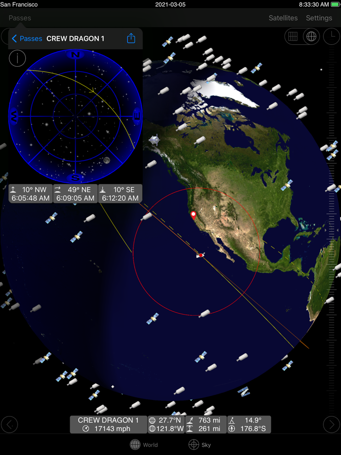 GoSatWatch Satellite Tracking