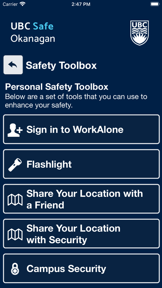 #8. UBC Safe Okanagan (iOS) 由: The University of British Columbia - Okanagan