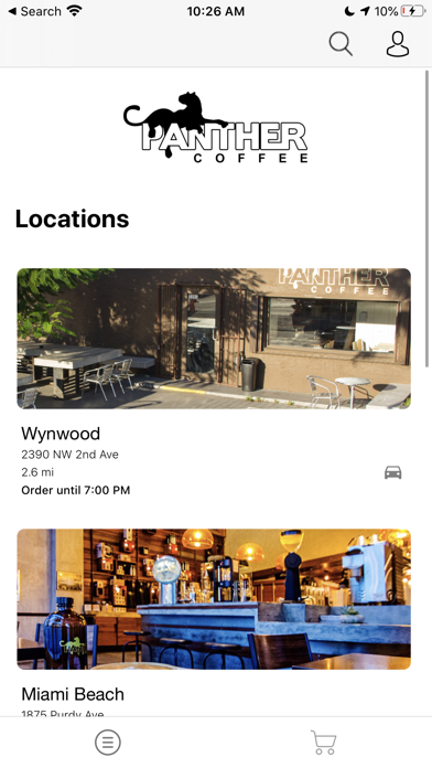 Panther Coffee Screenshot