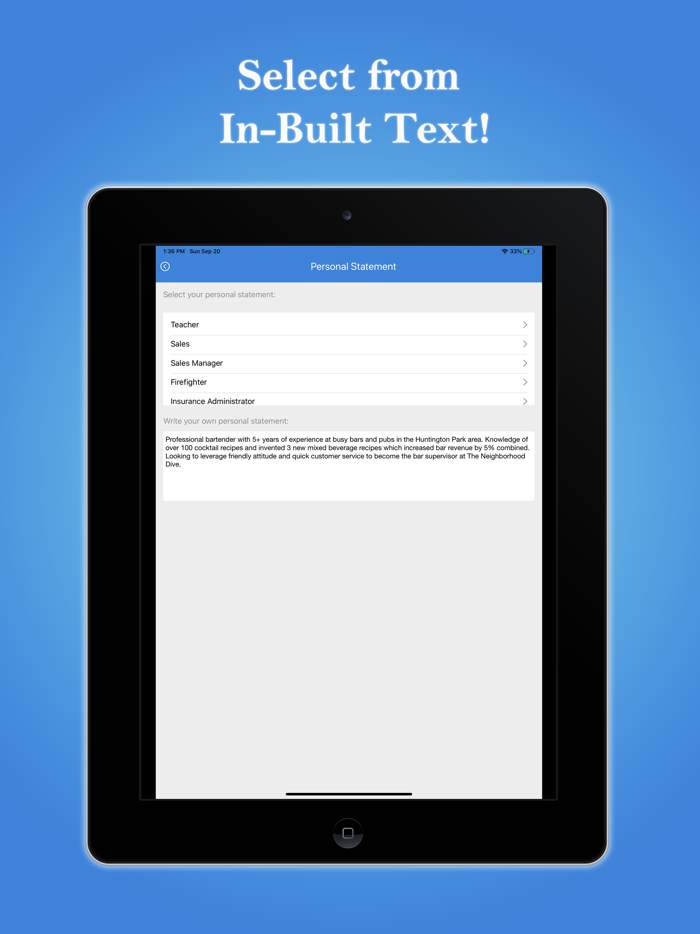 Quick Resume Builder–CV Maker