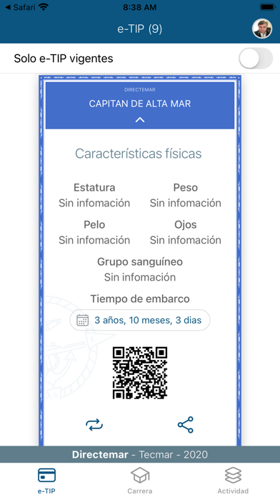 e-TIP Screenshot