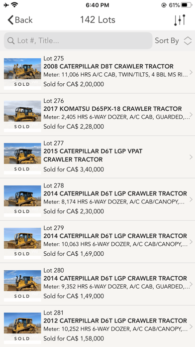 Weaver Auctions Screenshot