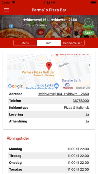 Parma's Pizza Bar Screenshot