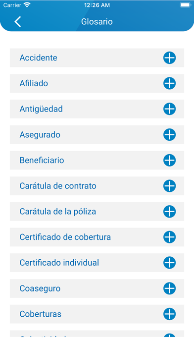 Beneficios y Salud Screenshot