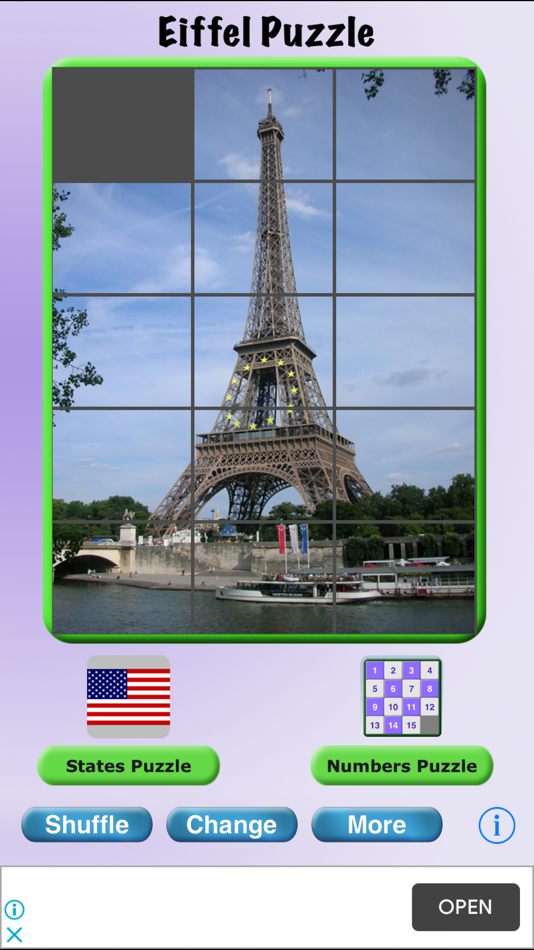 #5. Eiffel Puzzle (iOS) Podle: Daniel Rossler