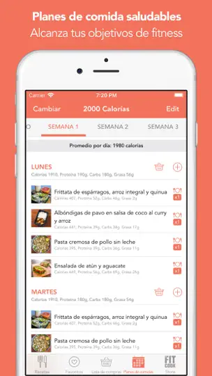 Captura de pantalla de FitMenCook - Healthy Recipes en iPhone 3