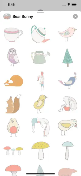 Game screenshot Bear and Bunny - Sticker Pack mod apk