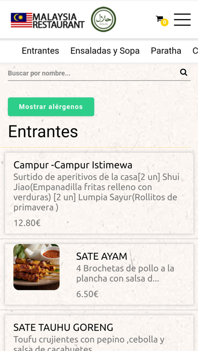 Restaurante Malaysia Screenshot