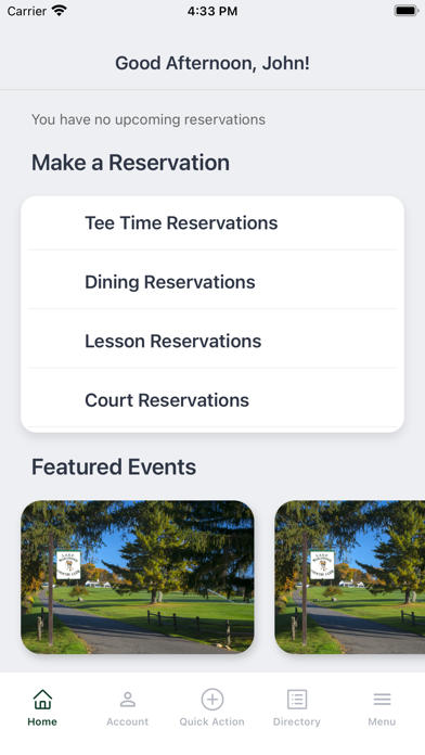 Lake Waramaug Country Club Screenshot