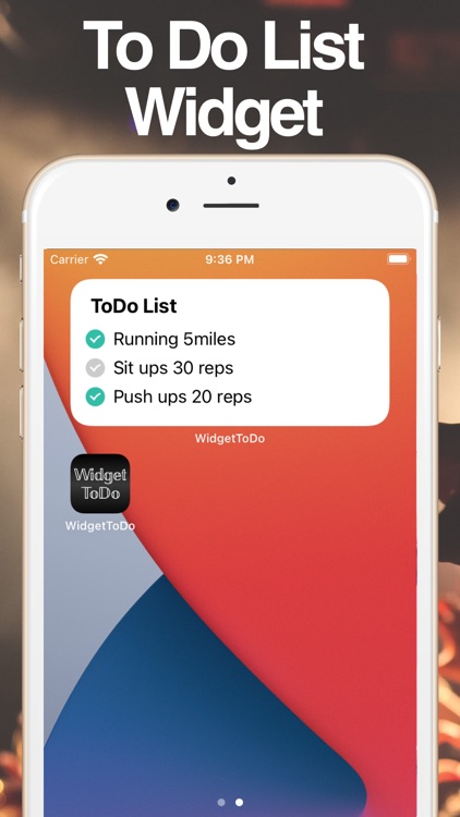 To Do List Widget: WidgetToDo