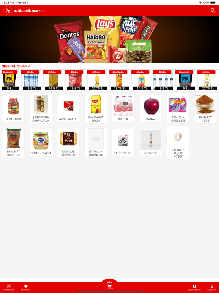 ozhisarmarket - siparis