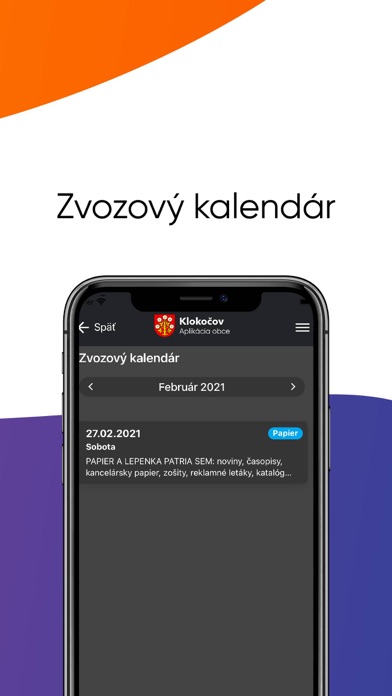 Obec Klokočov Screenshot