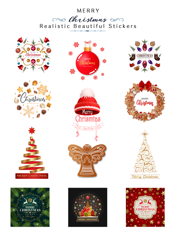 Screenshot #4 pour Realistic Christmas Stickers