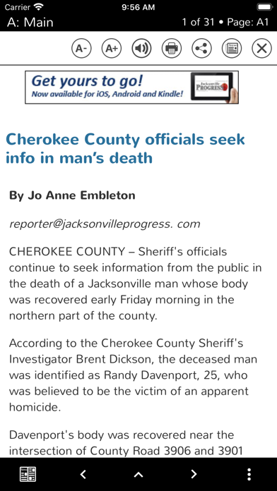 Daily Progress-Jacksonville,TX Screenshot