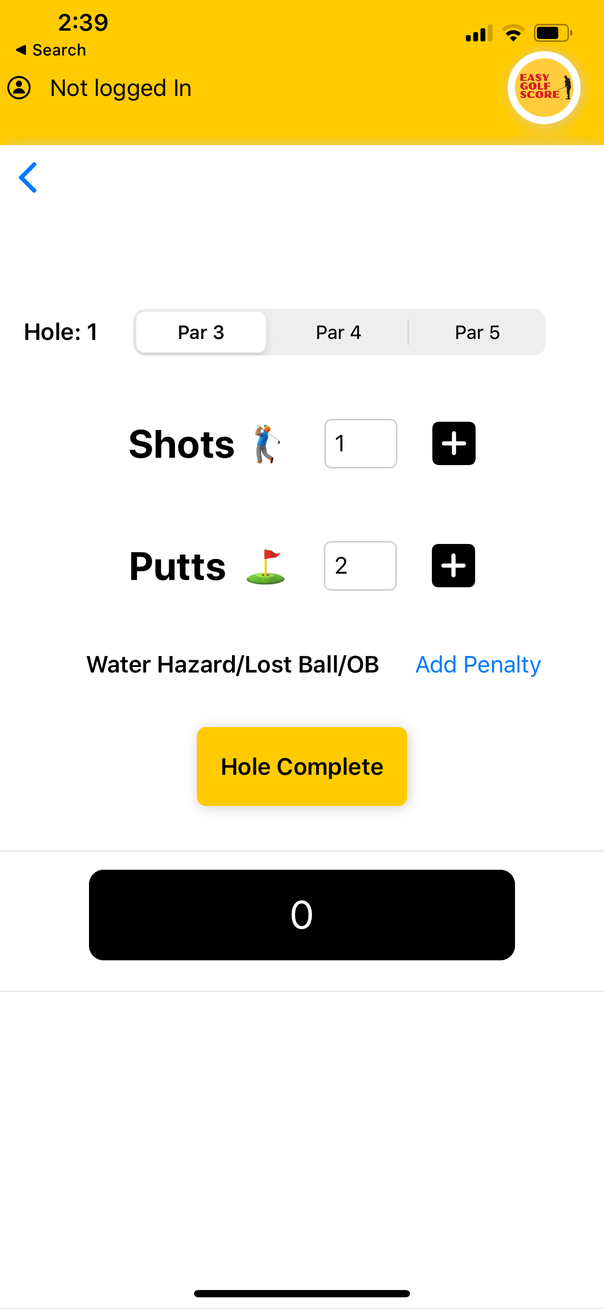 Easy Golf Score screenshot 4