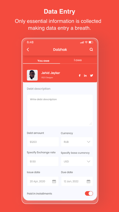 Pocket Mint - Debt tracker Screenshot