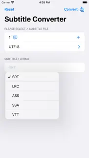 ace subtitle converter iphone screenshot 1