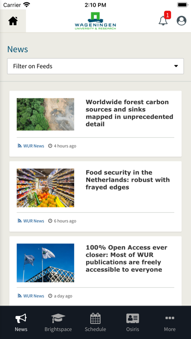 myWUR today Screenshot