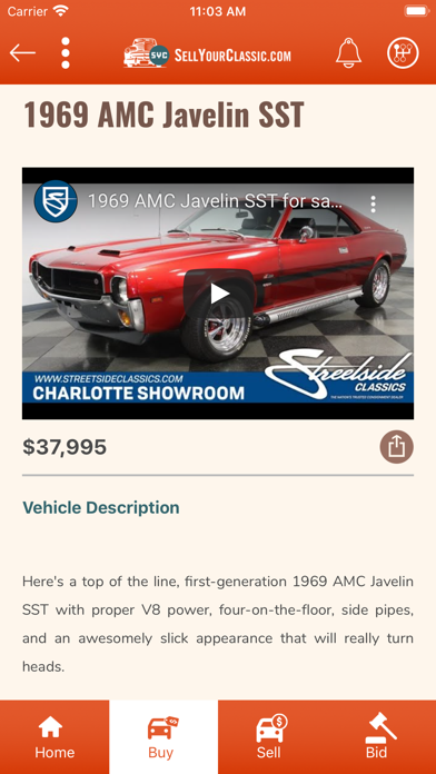 Sell your Classic (SYC) Screenshot