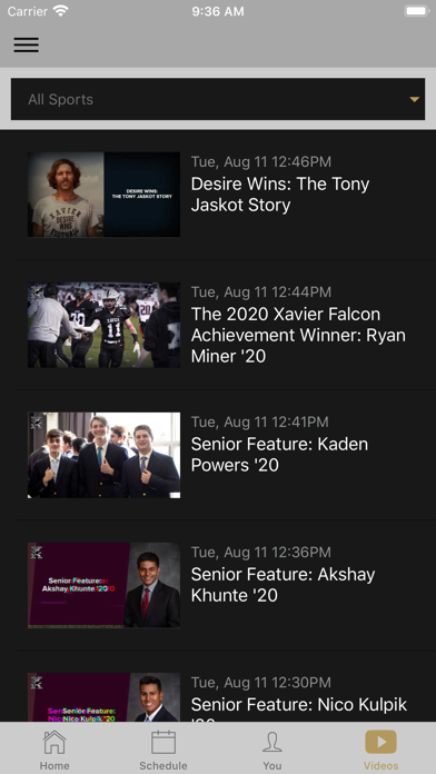 Xavier Falcons Screenshot