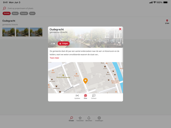 Utrechtse Werven iPad screenshot