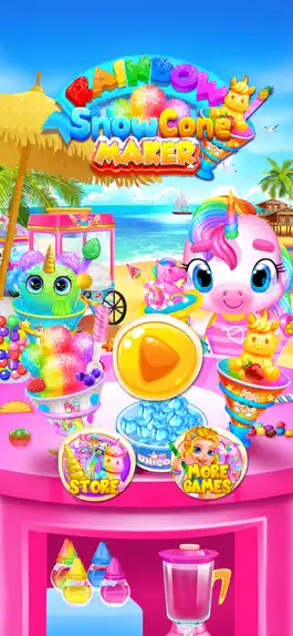 Game screenshot Rainbow Frozen Snowcone Maker mod apk