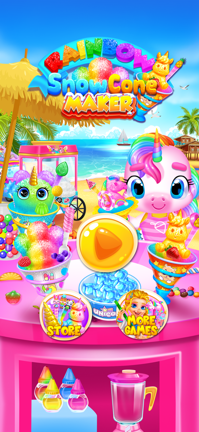 Rainbow Frozen Snowcone Maker