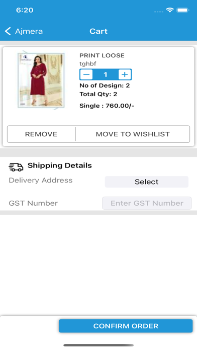 Ajmera Fashion Screenshot
