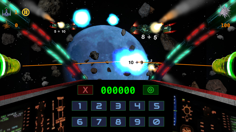 #9. Mathteroids: Math Asteroids (iOS) By: Garland Yu