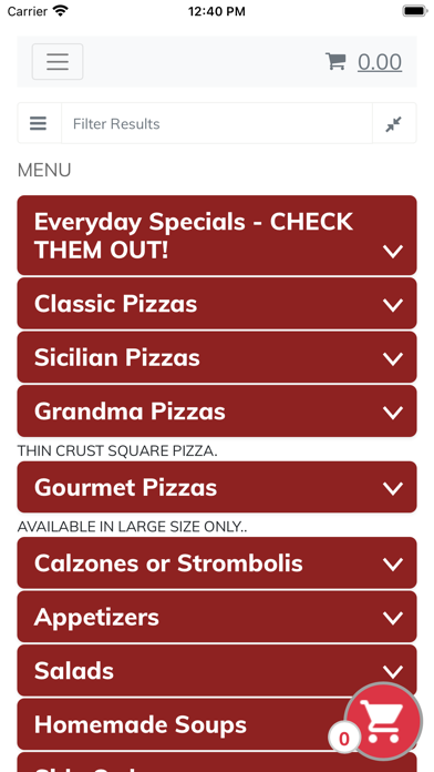 Merendino's Pizza Ocean NJ Screenshot