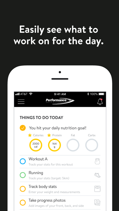 Performance Health and Fitness Screenshot