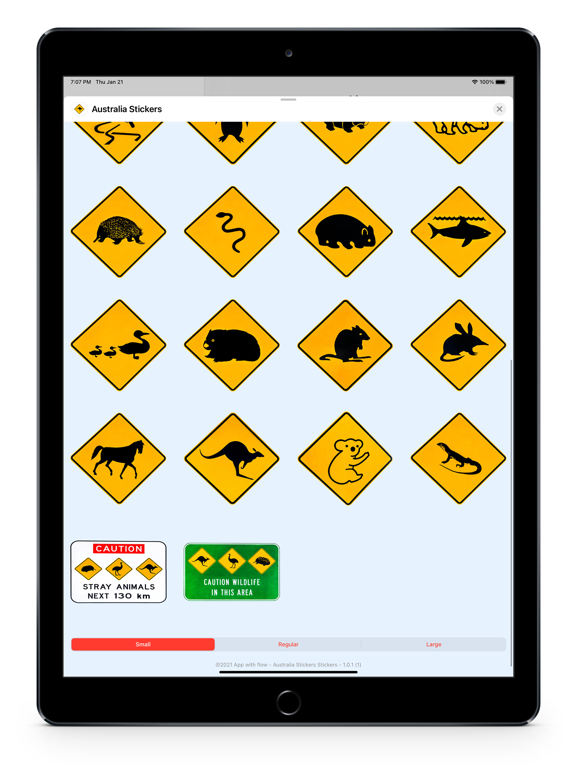 Australia Signs GIFs Stickers iPad screenshot 4 - Stickers app